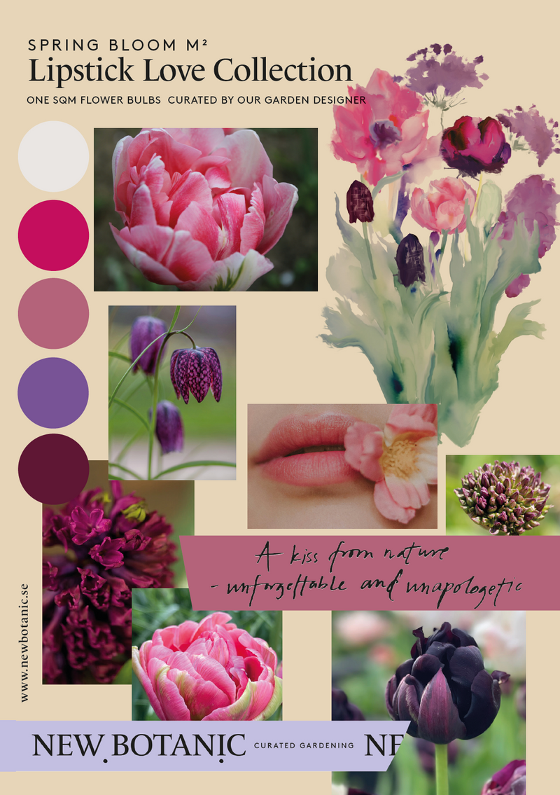 Lipstick Love Collection - designad blomsterlöksrabatt