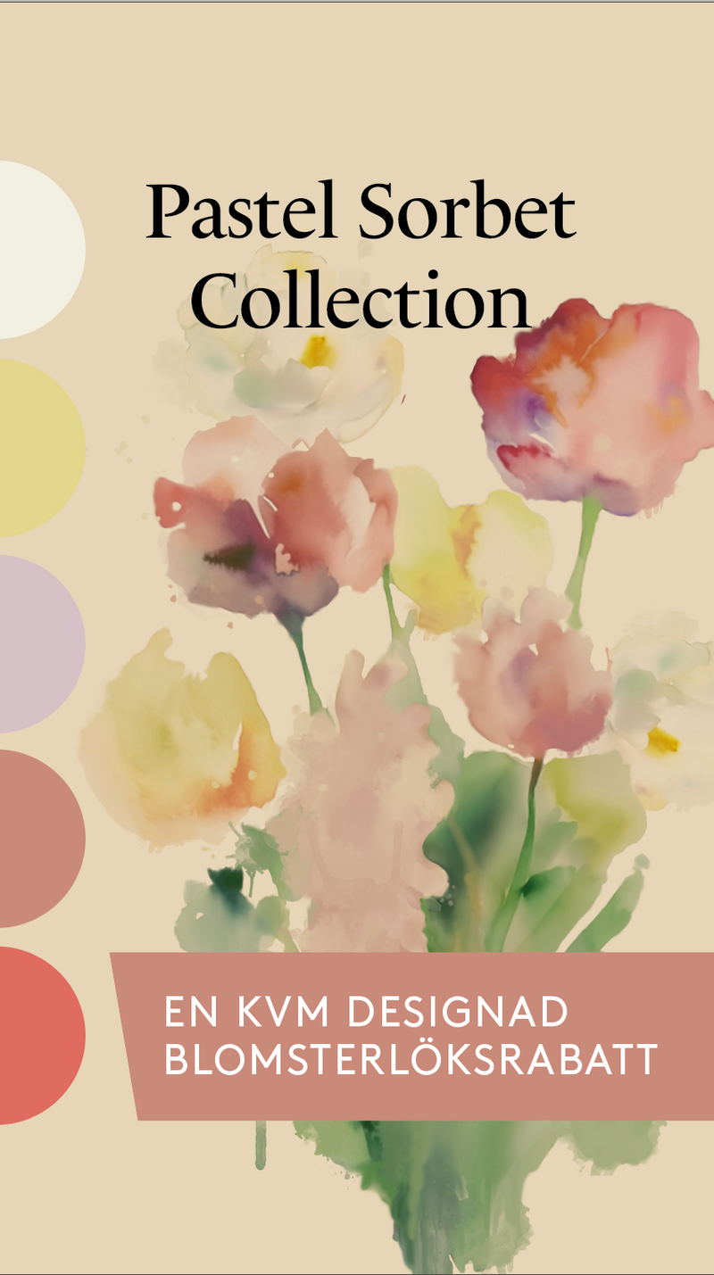 Pastel Sorbet Collection - designad blomsterlöksrabatt